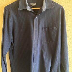 Van Heusen Men's Dark Blue Dress Shirt